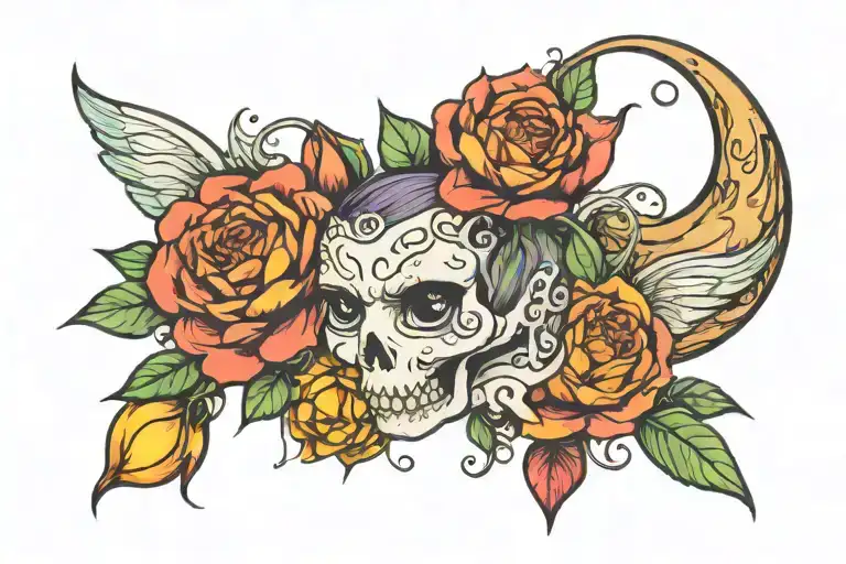 90s baby  tattoo design idea