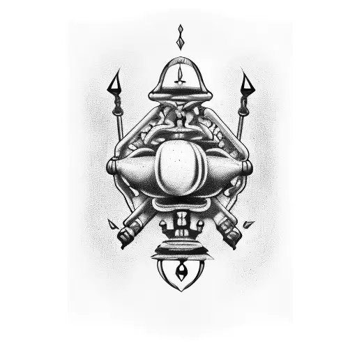 bicep and shoulder tattoo in the style of salvador dali tattoo design idea