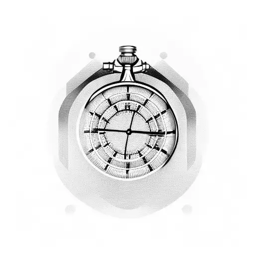 fixed stopwatch tattoo design idea