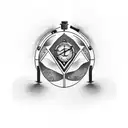 broken stopwatch tattoo design idea