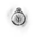 broken stopwatch tattoo design idea