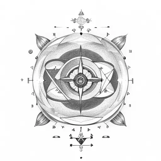 A celestial arrangement of the zodiac signs Taurus, Aquarius, and Libra tattoo design idea