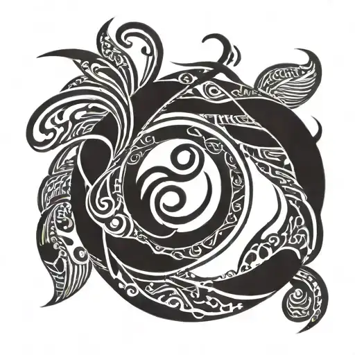 infinity enso snake tattoo design idea