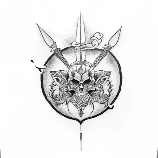 tattoo representing hate pain and revenge but love above all trymphing tattoo design idea