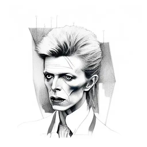 ipa david bowie tattoo design idea