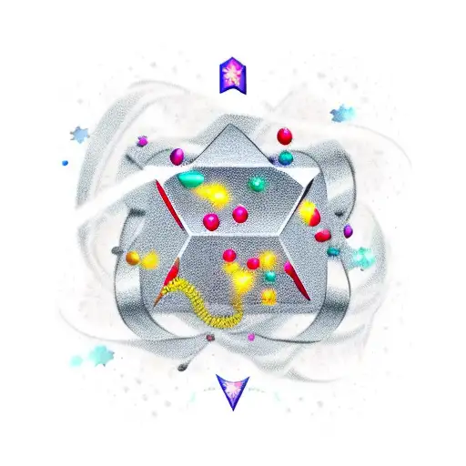 dopamine chemistry symbol with small stars/glitters around it tattoo design idea