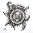 perspective  tattoo design idea