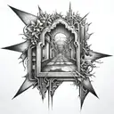 perspective  tattoo design idea