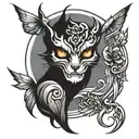 shadow tattoo design idea