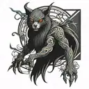 shadow tattoo design idea