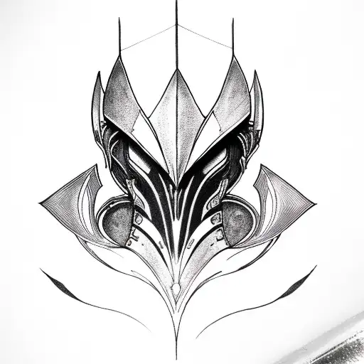 Warframe Equinox prime lotus symbol tattoo design idea