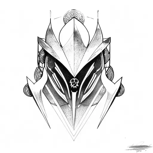 Warframe Equinox prime lotus symbol tattoo design idea