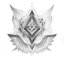 Valknut Symbol lotus Flower garuda prime tattoo design idea