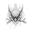 tyto alba tattoo design idea