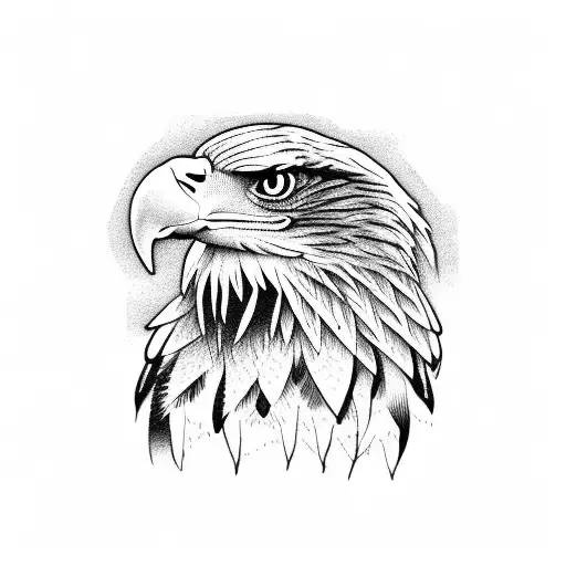 full eagle with snake in mouth tattoo design idea