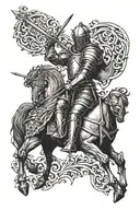 Medieval knight sleeve tattoo tattoo design idea