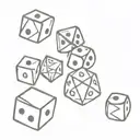 dnd dices tattoo design idea