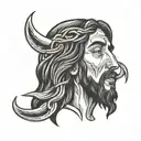 jesus crying eyes tattoo design idea