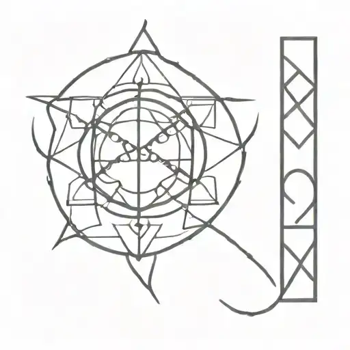 berber symbol tattoo design idea