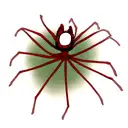 Spider Red Lily  tattoo design idea