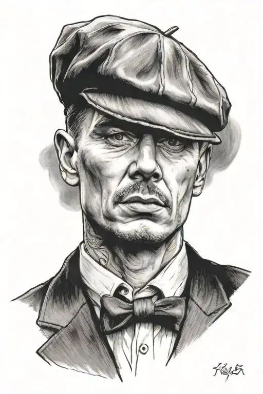 alfie from peaky blinders tattoo design idea