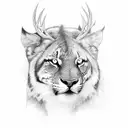 wildlife hunting  tattoo design idea