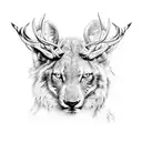wildlife hunting  tattoo design idea