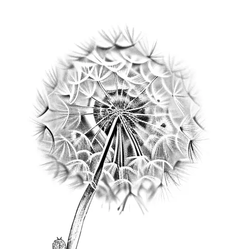 Dandelion tattoo design idea