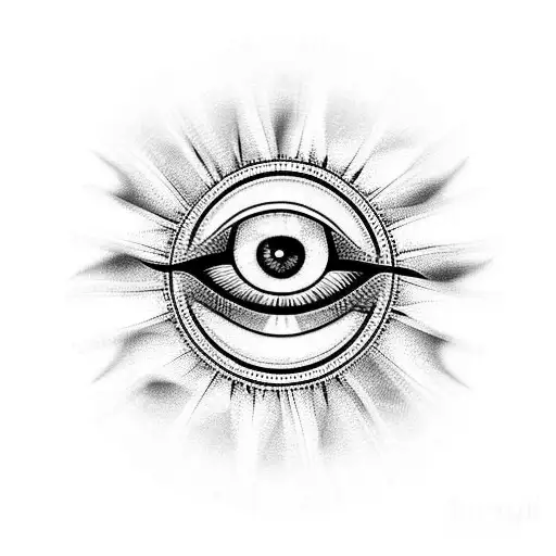 Evil Eye tattoo design idea