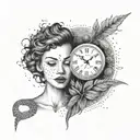 right person, wrong time tattoo design idea