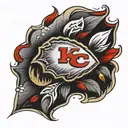 Kansas City Chiefs Kidney Donor tattoo design idea