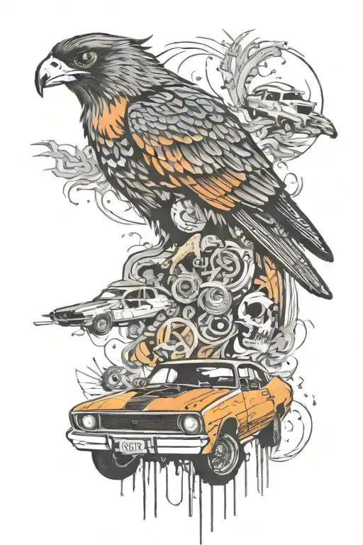 xb falcon coupe mad max tattoo design idea