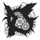 ancient gear yu gi oh tattoo design idea