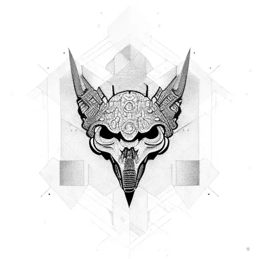 industrial tattoo design idea