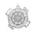 industrial tattoo design idea