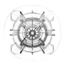 industrial tattoo design idea