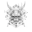 industrial tattoo design idea