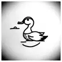 duck tattoo design idea