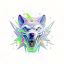 fenrir head tattoo design idea