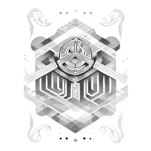 Viking runes forming a powerful quote or mantra tattoo design idea