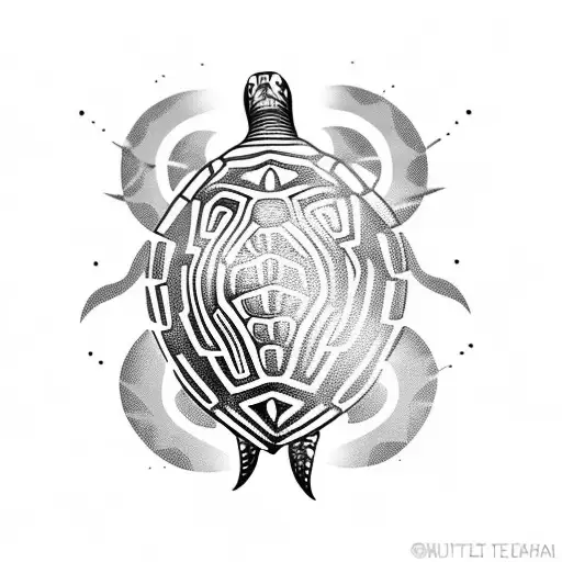 Tattoo uploaded by Ai Mi • Tribal sea turtle #tribaltattoo #blackwork  #fineline #floraltattoo #legtattoo • Tattoodo