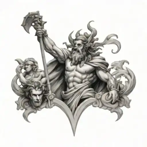 Olympus Gods tattoo design idea