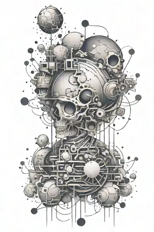 collective consciousness passes into mine tattoo design idea