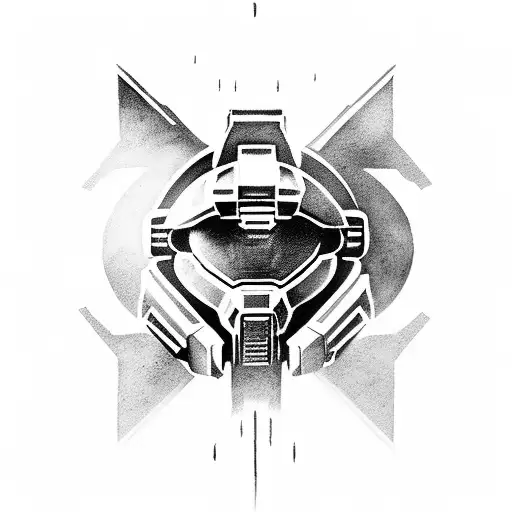 Halo 3 legendary difficulty symbol tattoo design idea