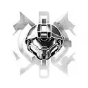 Halo 3 legendary difficulty symbol tattoo design idea