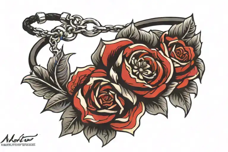 female tattoo bracelet on wrist tattoo design idea