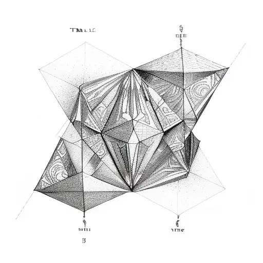 Sierpinski triangle tattoo design idea