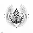 Zelda triforce tattoo design idea