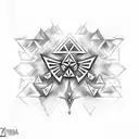 Zelda triforce tattoo design idea