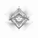 Sierpinski triangle tattoo design idea